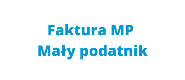 Faktura MP - Mały podatnik