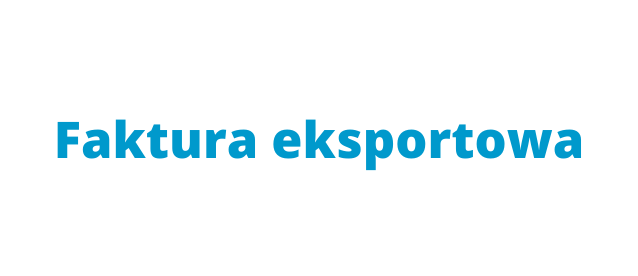 Faktura eksportowa